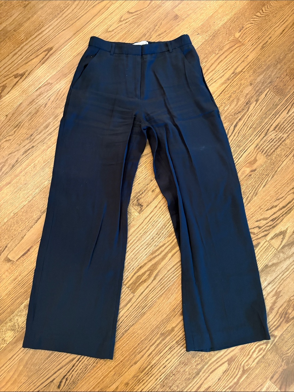 Abercrombie Tailored Wide Leg Pants - Black 28 - 30” inseam
